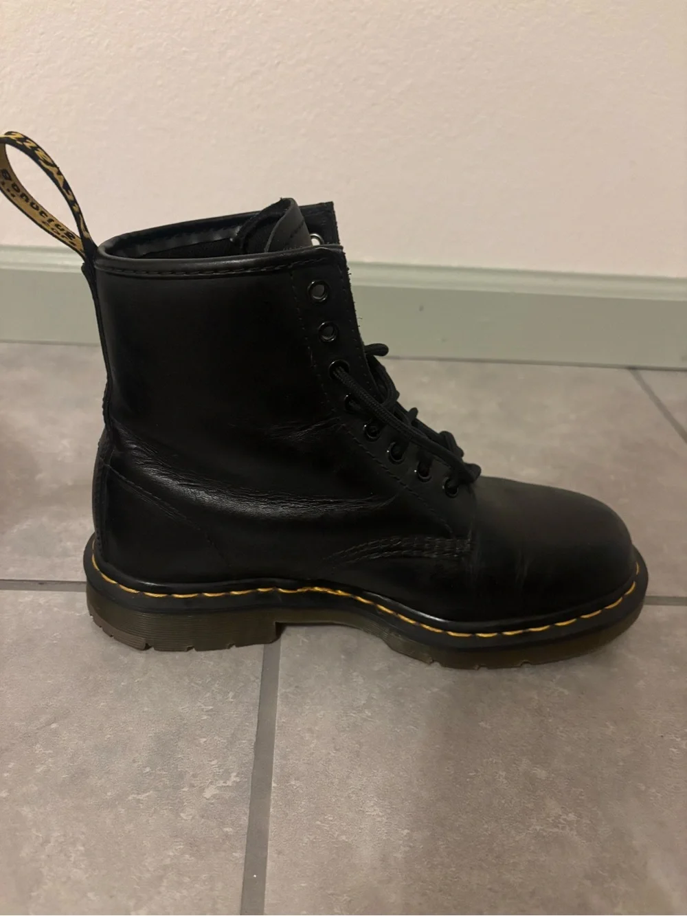 Dr. Martens Industrial Safety Work Boots Black Leather ASTM Men’s US 8 EU 41